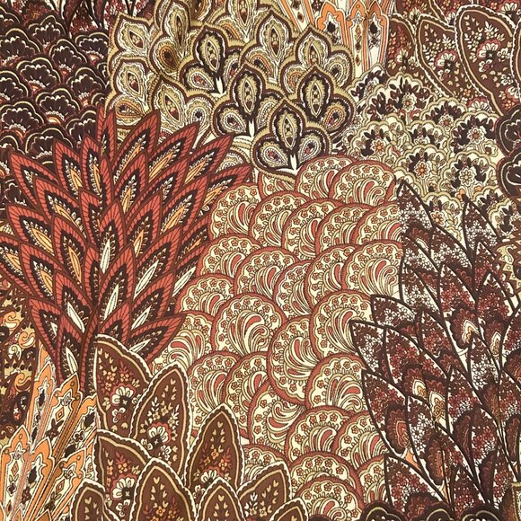 Vintage Connected Apparel Mod Novelty Floral & Paisley Shift Dress 10 - Picture 4 of 6